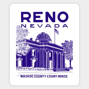 1940's Court House, Reno Nevada Sticker